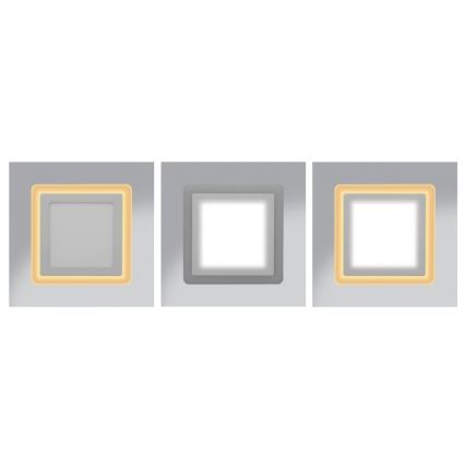LED Ugradbena svjetiljka DUO LED/18W/230V + LED/6W