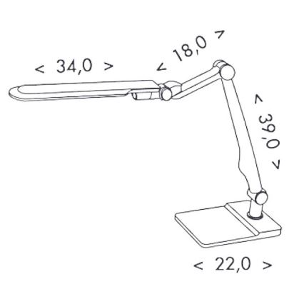 LED Prigušiva stolna lampa MATRIX LED/10W/230V