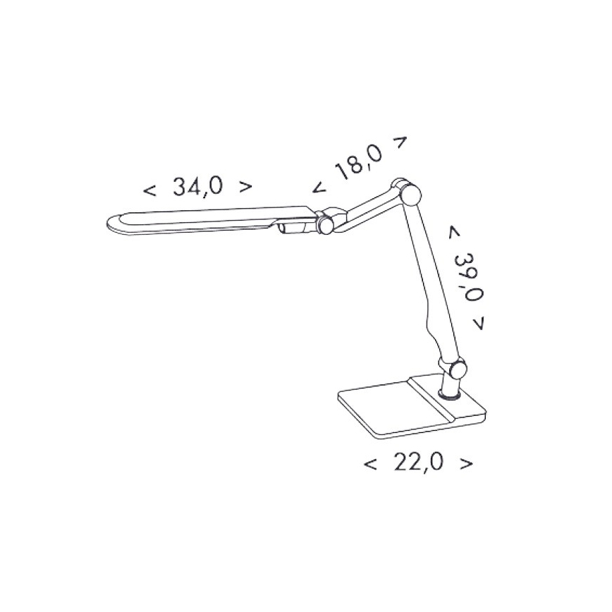 LED Prigušiva stolna lampa MATRIX LED/10W/230V