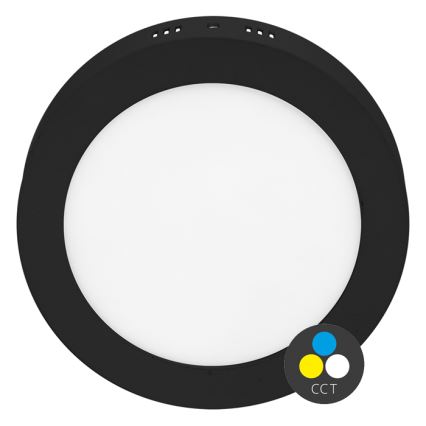 LED Stropna svjetiljka LADA LED/25W/230V 3000/4000/6000K pr. 30 cm crna