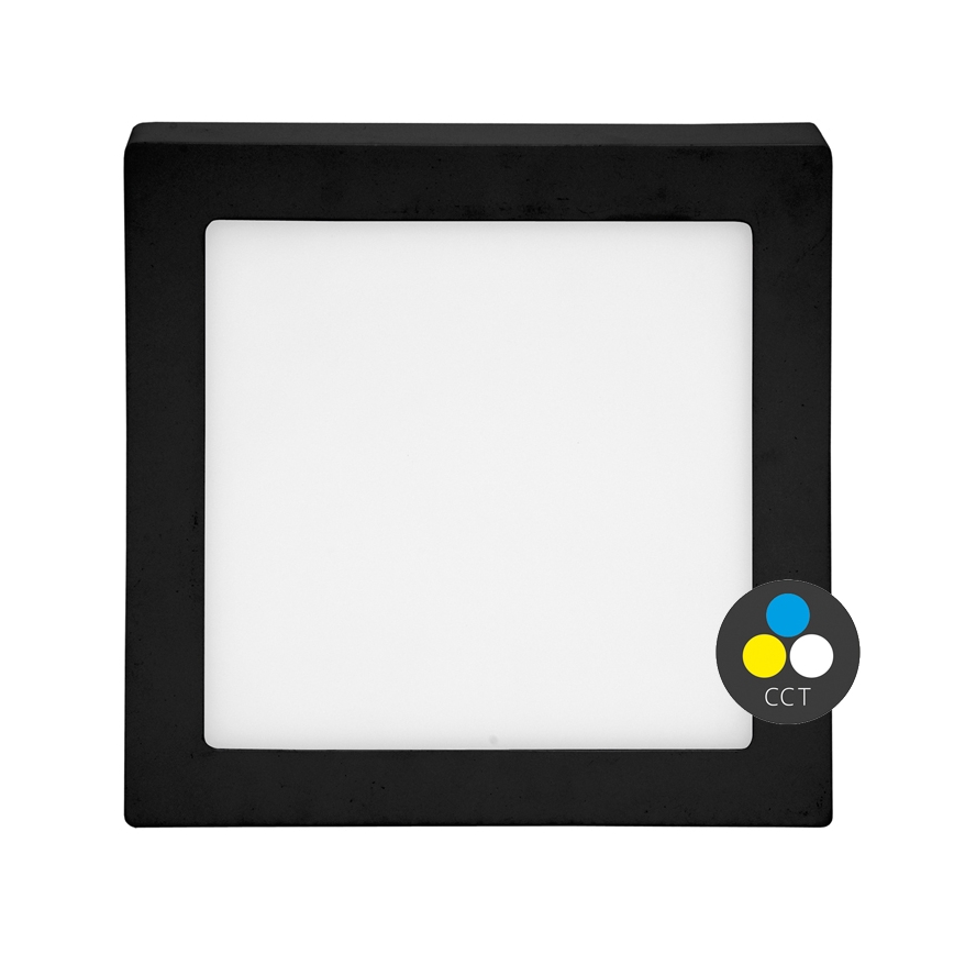 LED Stropna svjetiljka RAFA LED/25W/230V 3000/4000/6000K 30x30 cm crna