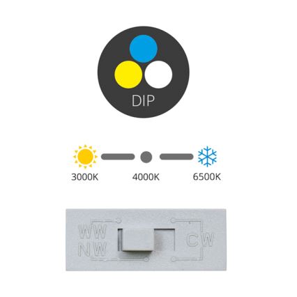LED Ugradbena svjetiljka TINA LED/12W/230V 3000/4000/6500K pr. 12 cm bijela