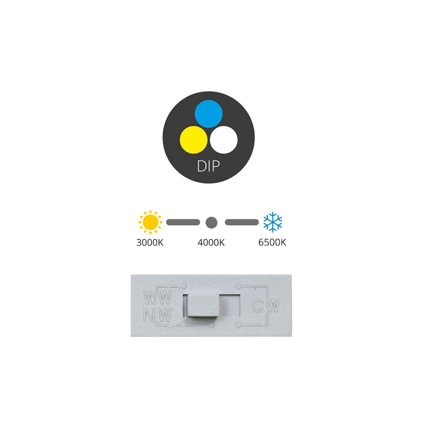 LED Ugradbena svjetiljka TINA LED/36W/230V 3000/4000/6500K pr. 22 cm bijela