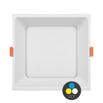 LED Ugradbena svjetiljka TONY LED/24W/230V 3000/4000/6500K 17x17 cm bijela