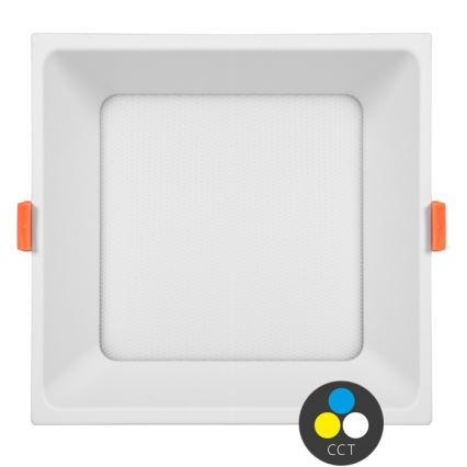 LED Ugradbena svjetiljka TONY LED/36W/230V 3000/4000/6500K 22x22 cm bijela