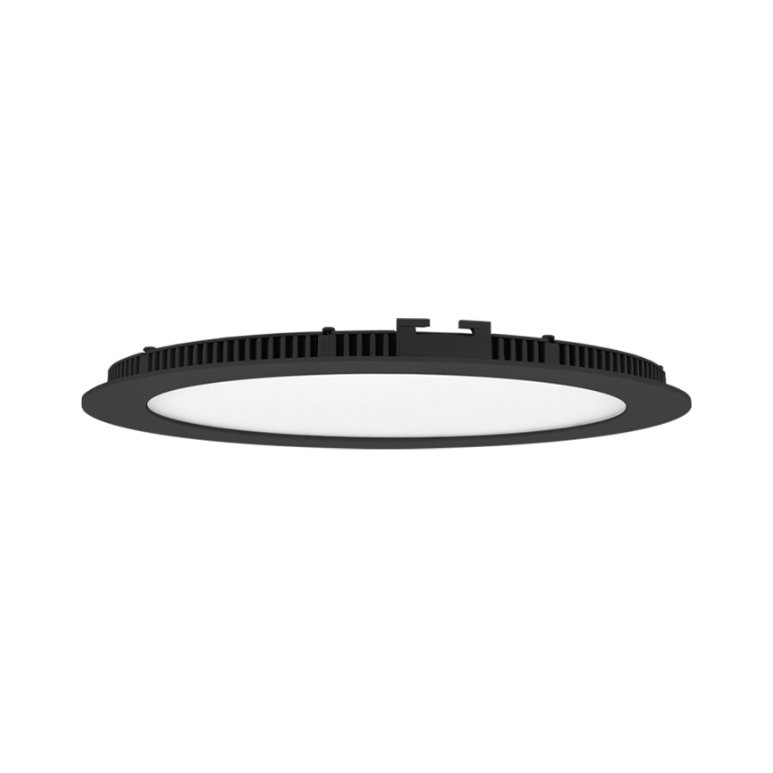 LED Ugradbena svjetiljka za kupaonicu LADA LED/18W/230V 3000/4000/6000K pr. 22 cm IP44 crna
