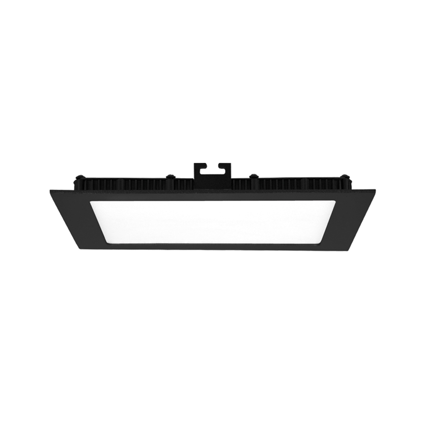LED Ugradbena svjetiljka za kupaonicu RAFA LED/12W/230V 3000/4000/6000K 17x17 cm IP44 crna