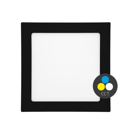 LED Ugradbena svjetiljka za kupaonicu RAFA LED/6W/230V 3000/4000/6000K 12x12 cm IP44 crna