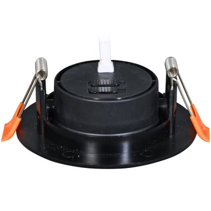 LED Prigušiva ugradbena svjetiljka ZITA LED/3/5/7W/230V 3000/4000/6000K pr. 9 cm crna