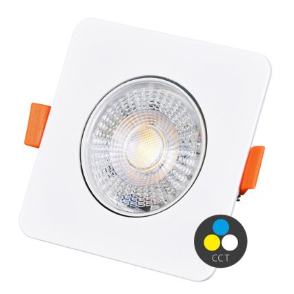 LED Ugradbena stropna svjetiljka s prigušivanjem KENT LED/3/5/7W/230V 3000/4000/6000K 9x9 cm bijela