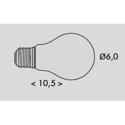 LED Žarulja RETRO A60 E27/2,3W/230V 3000K 485lm