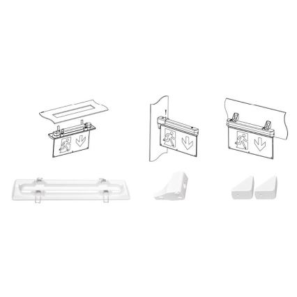 LED Panik svjetiljka ALPHA LED/2,7W/230V 6000K 800 mAh