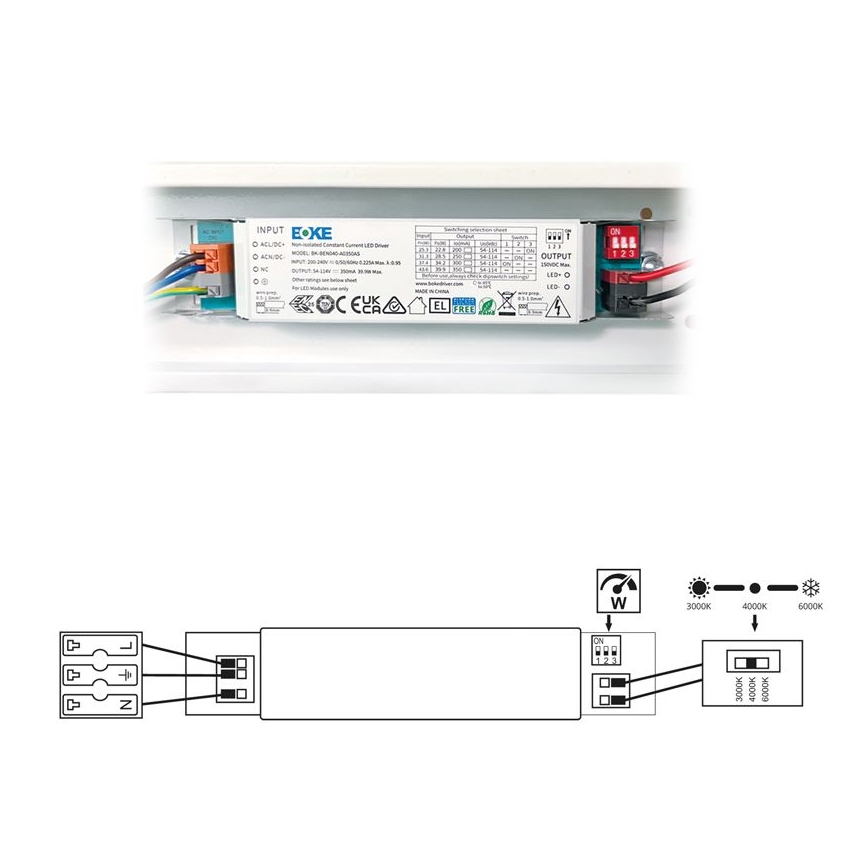 LED Fluorescentna svjetiljka VELO LED/11/15/20W/230V 3000/4000/6000K 60 cm bijela