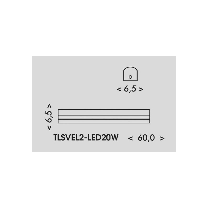 LED Fluorescentna svjetiljka VELO LED/11/15/20W/230V 3000/4000/6000K 60 cm bijela
