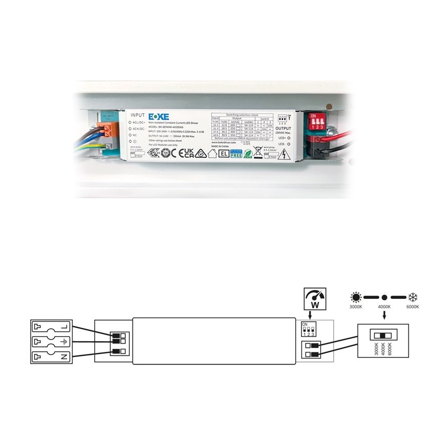 LED Cijevno svjetlo VELO LED/24/32/40W/230V 3000/4000/6000K 120 cm bijela