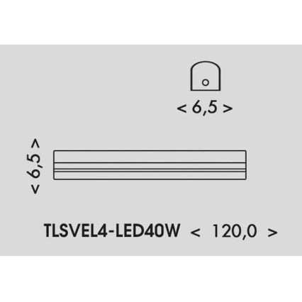LED Cijevno svjetlo VELO LED/24/32/40W/230V 3000/4000/6000K 120 cm bijela