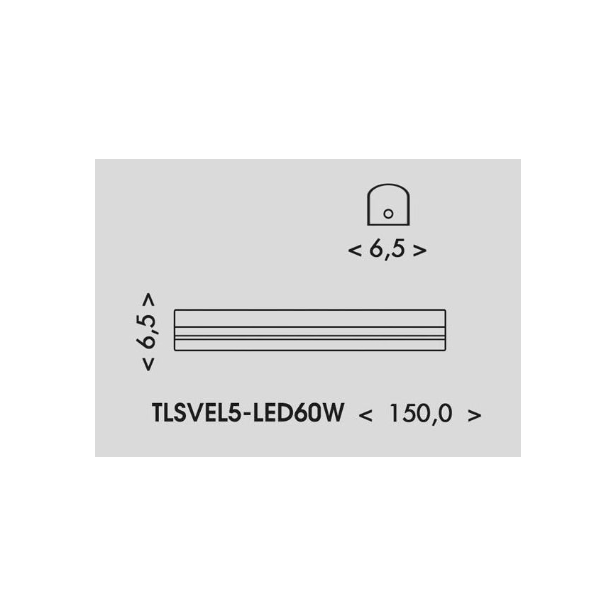 LED Fluorescentna svjetiljka VELO LED/36/48/60W/230V 3000/4000/6000K 150 cm bijela