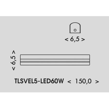 LED Cijevno svjetlo VELO LED/36/48/60W/230V 3000/4000/6000K 150 cm bijela
