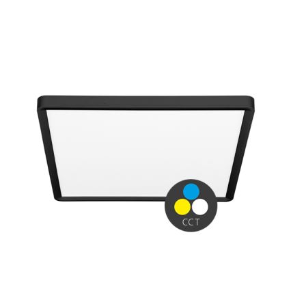 LED Stropna svjetiljka TERY LED/24W/230V 3000/4000/6000K 30x30 cm IP40 crna