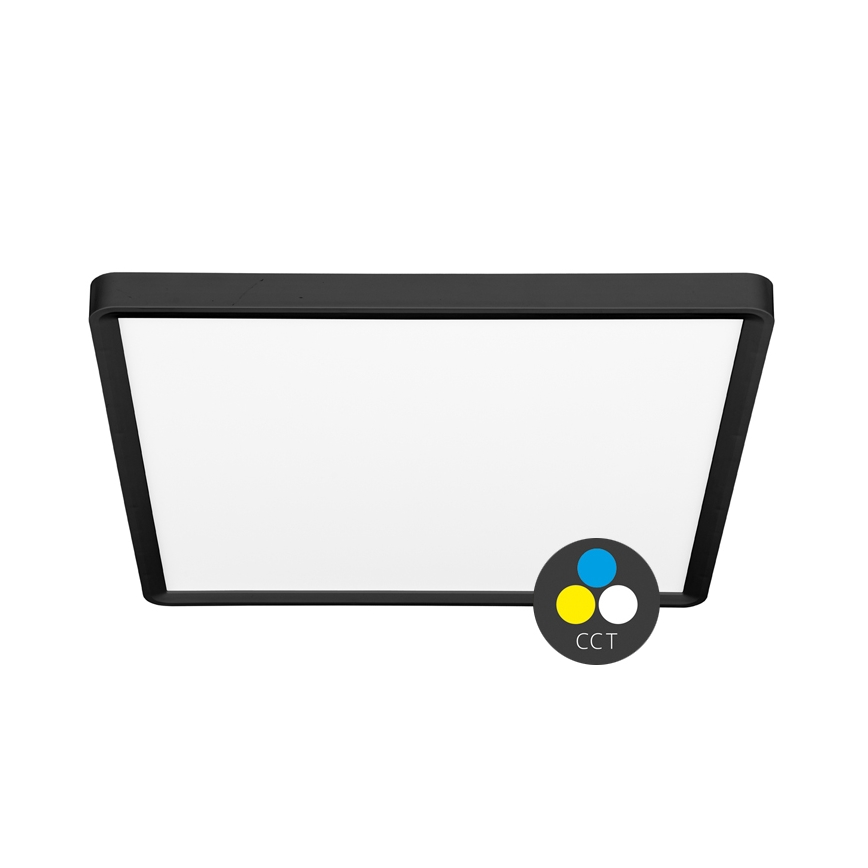LED Stropna svjetiljka TERY LED/40W/230V 3000/4000/6000K 50x50 cm IP40 crna
