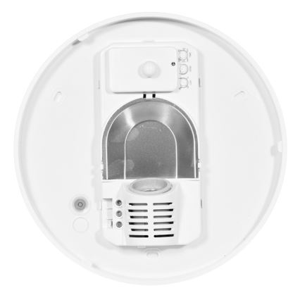 Vanjsko stropno svjetlo s senzorom HECTOR 1xE27/60W/230V promjer 30 cm IP44 opalno bijela