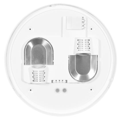 Vanjsko stropno svjetlo s senzorom HECTOR 2xE27/60W/230V promjer 40 cm IP44 opal bijela