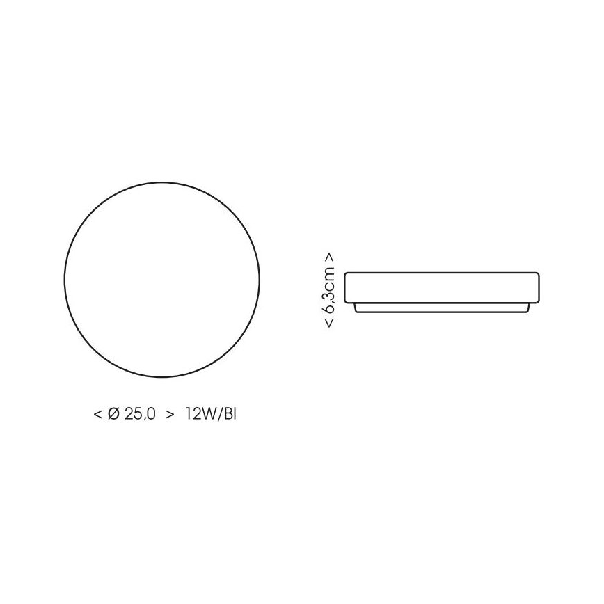 LED Stropna svjetiljka za kupaonicu LIRA LED/12W/230V 4000K pr. 25 cm IP44 bijela