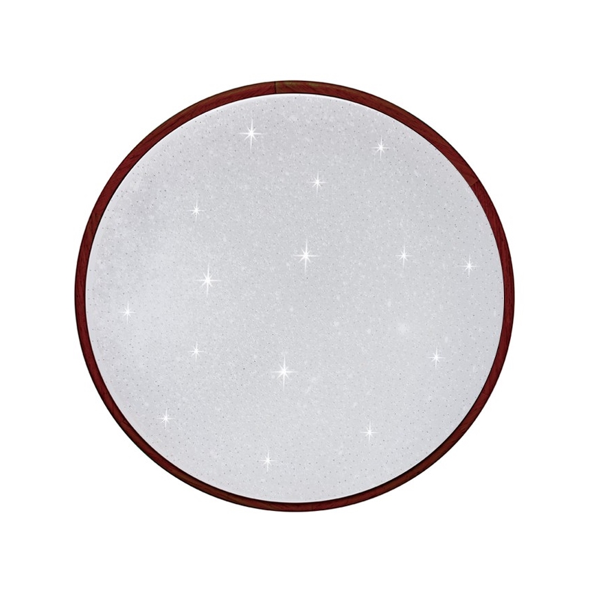 LED Dimmabilno stropno svjetlo LENA LED/60W/230V 3000-6500K hrast + daljinski upravljač