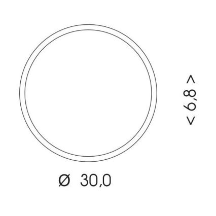 LED Vanjska stropna svjetiljka MARTIN LED/15W/230V 3000/4000K pr. 30 cm IP65 bijela