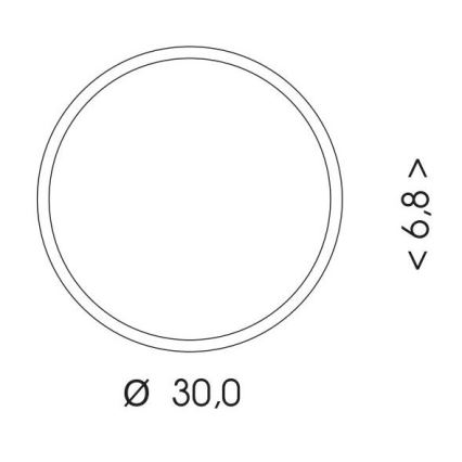 LED Vanjska stropna svjetiljka sa senzorom MARTIN LED/15W/230V 3000/4000K pr. 30 cm IP65 crna