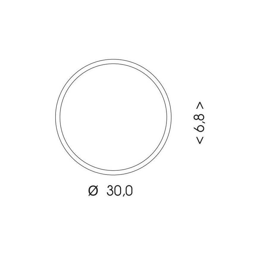LED Vanjsko stropno svjetlo s senzorom MARTIN LED/15W/230V 3000/4000K promjer 30 cm IP65 crna