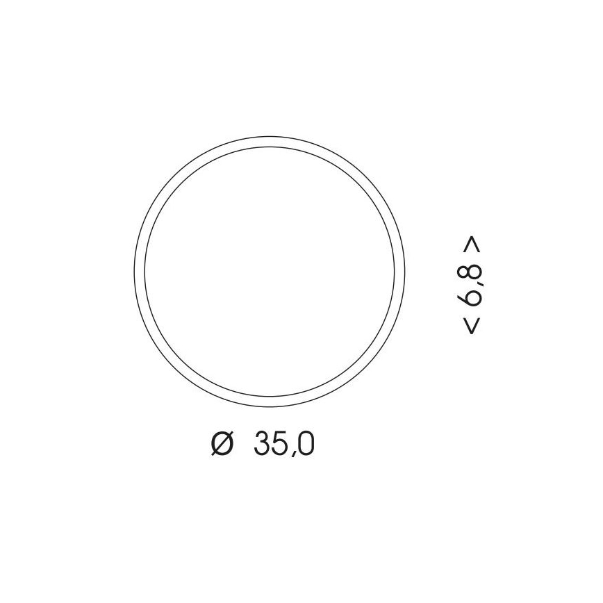 LED Vanjsko stropno svjetlo MARTIN LED/25W/230V 3000/4000K promjer 35 cm IP65 bijela