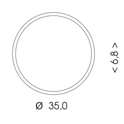 LED Vanjska stropna svjetiljka MARTIN LED/25W/230V 3000/4000K pr. 35 cm IP65 crna