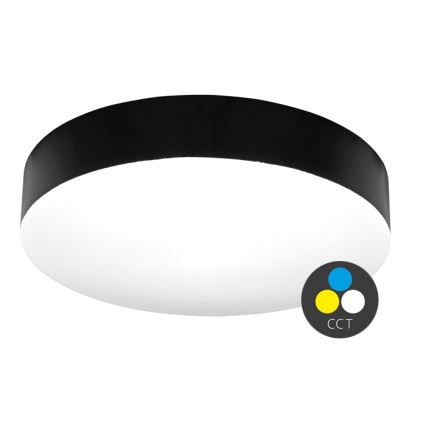 LED Stropna svjetiljka za kupaonicu MAKARON LED/50W/230V 3000/4000/6000K pr. 50 cm IP44 crna