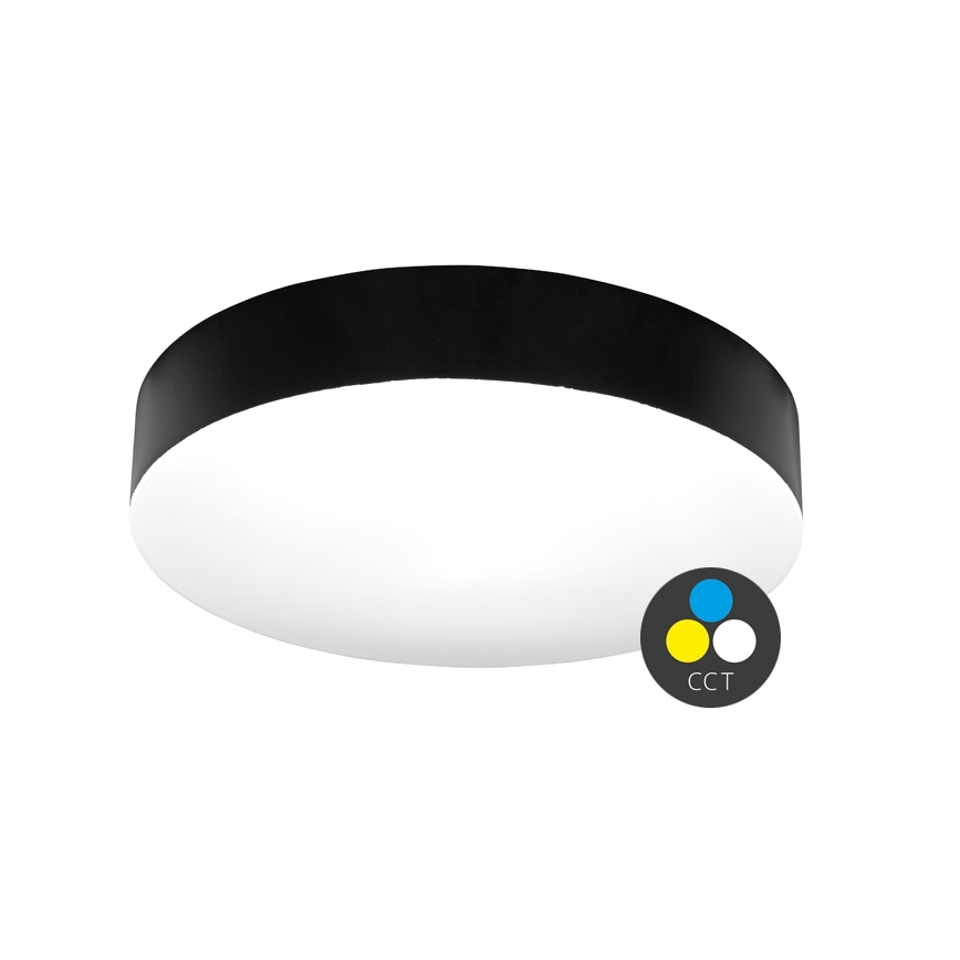 LED Stropna svjetiljka za kupaonicu MAKARON LED/50W/230V 3000/4000/6000K pr. 50 cm IP44 crna