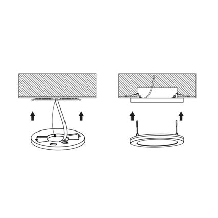 LED Dimabilna ploča LEXA LED/6/12/18W/230V 3000/4000/6000K promjer 22,5 cm bijela