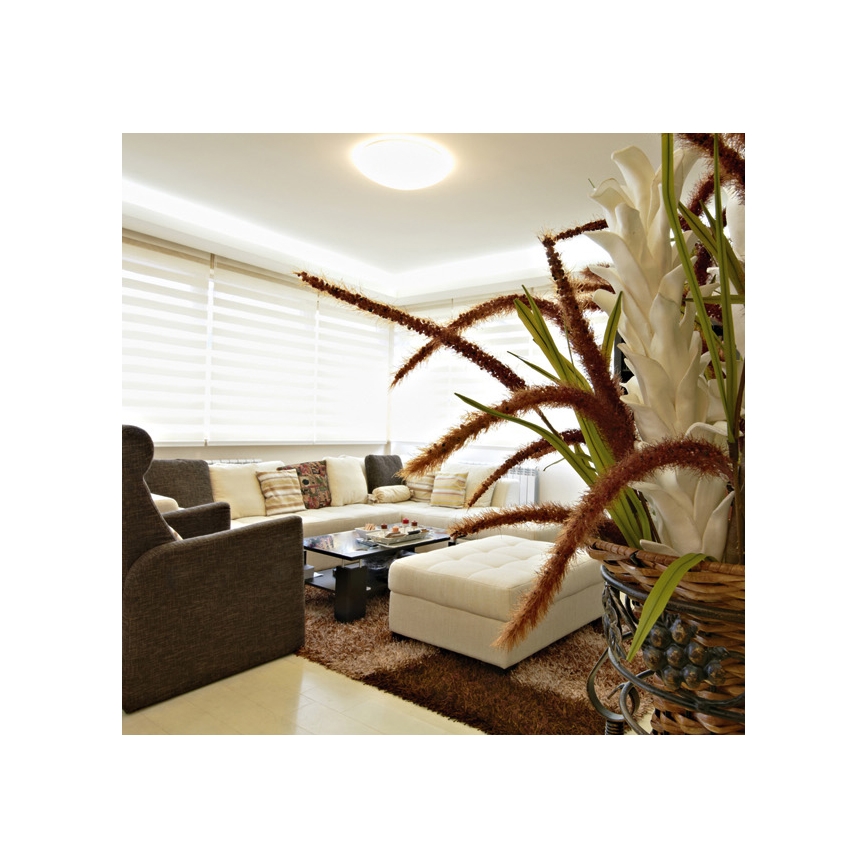 LED Prigušiva stropna svjetiljka DIAMANT LED/25W/230V + daljinski upravljač