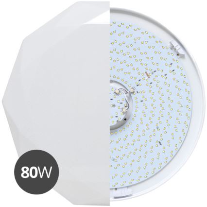 LED Prigušiva stropna svjetiljka DIAMANT LED/80W/230V + daljinski upravljač