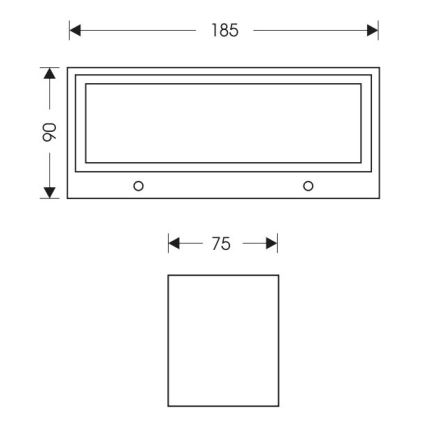 LED Vanjska zidna svjetiljka OSKAR LED/12W/230V 4000K IP54