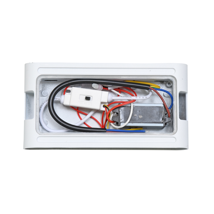 LED Vanjska zidna svjetiljka BRICK 2xLED/6W/230V 3000/4000/6500K IP65 bijela