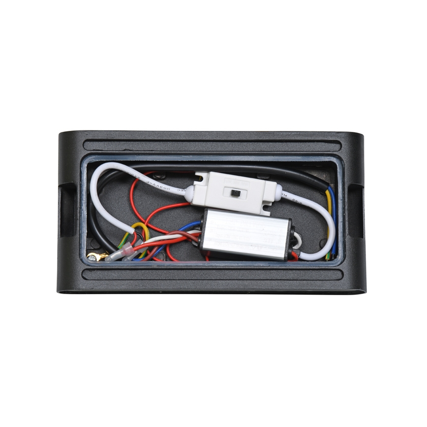 LED Vanjska zidna svjetiljka BRICK 2xLED/6W/230V 3000/4000/6500K IP65 crna
