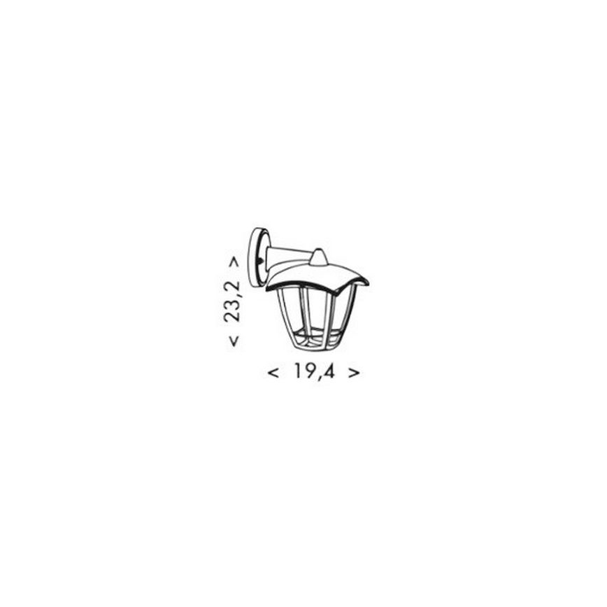 LED Vanjska zidna lampa VERONA LED/8W/230V IP44