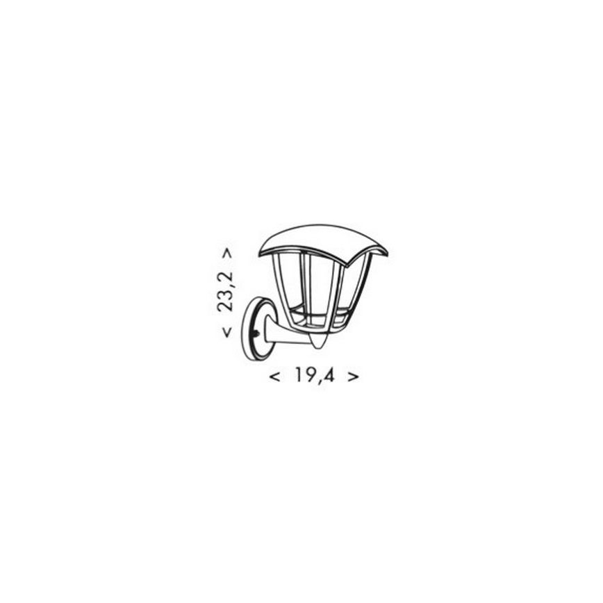 LED Vanjska zidna lampa VERONA LED/8W/230V IP44