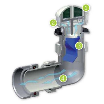 EcoStep 30011 - Bezvodni pisoar P1.1 keramika/bijela