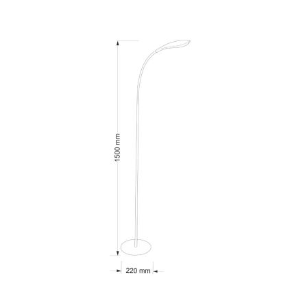 ED Podna lampa SWAN LED/6,5W/230V bijela