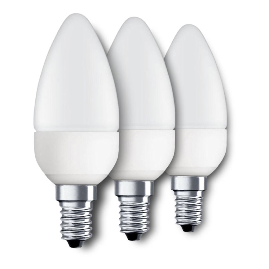 Eglo 10697 - SET 3x LED Žarulja E14/4W/230V 320lm svijeća 3000K