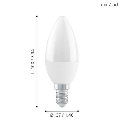 EGLO - LED Prigušiva žarulja E14/6W/230V 3000K - STEPDIMMING