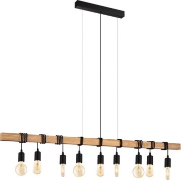 Eglo 182429 - Viseći luster na sajli TOWNSHEND 9xE27/60W/230V