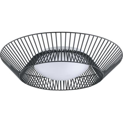 Eglo 200842 - LED stropna svjetiljka PIASTRE LED/8,2W/230V Ø 39 cm crna