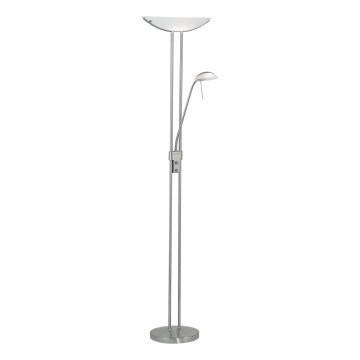Eglo 25869 - Dimmabilna podna lampa BAYA 1xR7s/230W/230V + 1xG9/33W mat krom